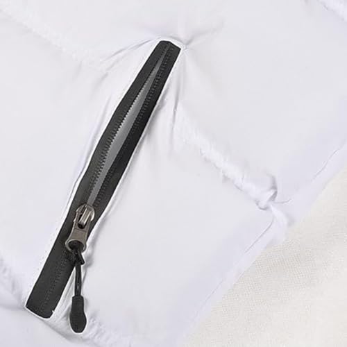 Men's Lightweight Hooded Puffer Jackets Stand Collar Shiny Down Jacket Thick Winter Parka Jacket3