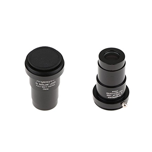 2pcs HD Barlow Lente 5X e 3X 1,25 Pollici Interfaccia Multistrato per Celestron, Nikon, Orion Telescopi