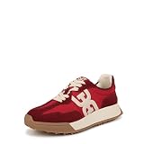 Sam Edelman Women's Langley Sneaker Deep Scarlet 6.5 Medium