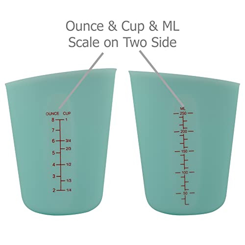Set 3 vasos medidores silicona 250 ml miniatura 3