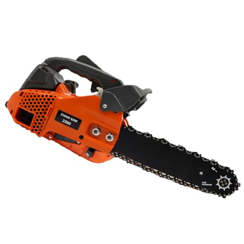 Motosega a benzina da 25,4 cc, 900 W, motore a 2 tempi, lunghezza della guida 30 cm, 9000 giri/min, lunghezza di taglio 30 cm, numero di catene 44, regolazione della tensione della catena