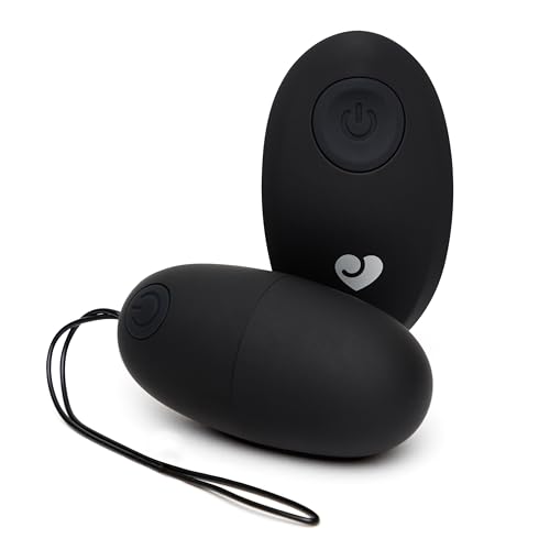 Lovehoney Secret Agent Remote Control Vibrator for G-Spot - Vibrating Love Egg Sex Toy for Women and Couples - 10 Vibration Modes - Rechargeable Wearable Adult Sex Toy for Couples - Black