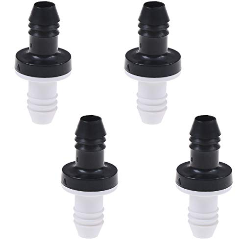 YXCC 4 Pcs 3 8  Check Valve, 10mm ABS One Way Valve Inline Check Valve Non Return Check Valve for Fuel Gas Liquid Air
