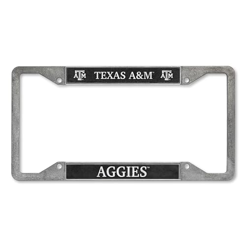 Rico Industries Ncaa Texas Am Aggies Pewter License Plate Frame 12 X 6