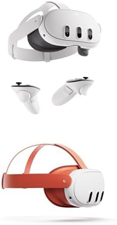 Bundle of Meta Quest 3 128GB — Breakthrough Mixed Reality Headset — Powerful Performance (Renewed Premium) + Meta Quest Link Cable - Virtual Reality Headset Cable for Quest - 16FT (5M) - PC VR