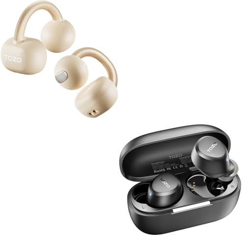 TOZO A1 Wireless Earbuds OpenEarRing Open Ear Headphones