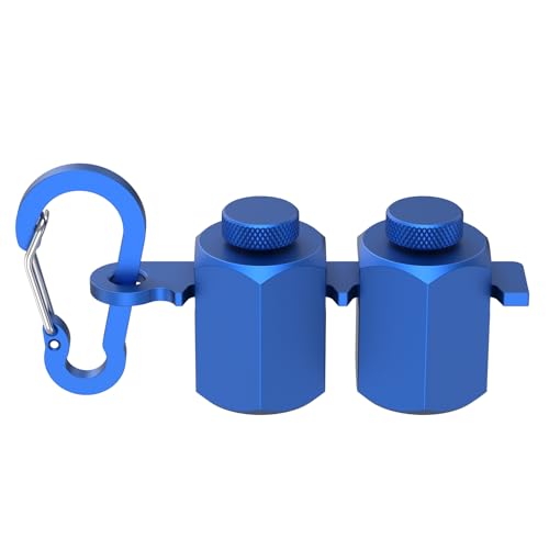 Tall Stair Gauges for Framing Square Aluminum Alloy Stair Gauge Knob Tool with Holder and Hook Accurate Stair Gauges Layout Tool Metal Stair Stringer(Blue)