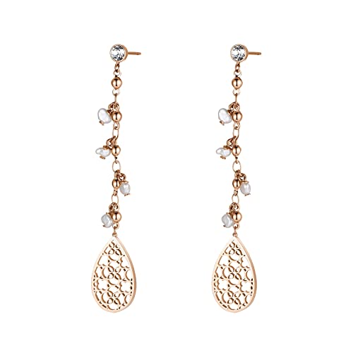 Boucles d'oreilles femme Brosway BIL22 en acier inoxydable et perle