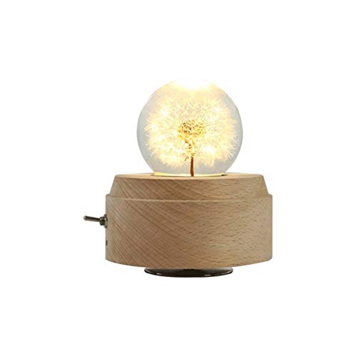 Lámpara de luz nocturna en globo de nieve musical para solucionar la iluminación tenue