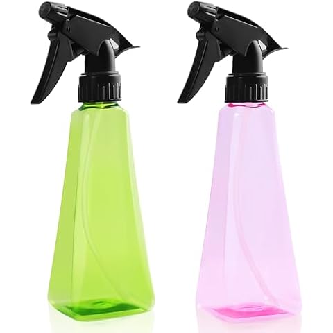 KREMORV Spray Bottles 12oz/350ml Empty Spray Bottles Refillable Mister Bottle with Multicolor for Cleaning, Plants, Hair, Cooking Cover