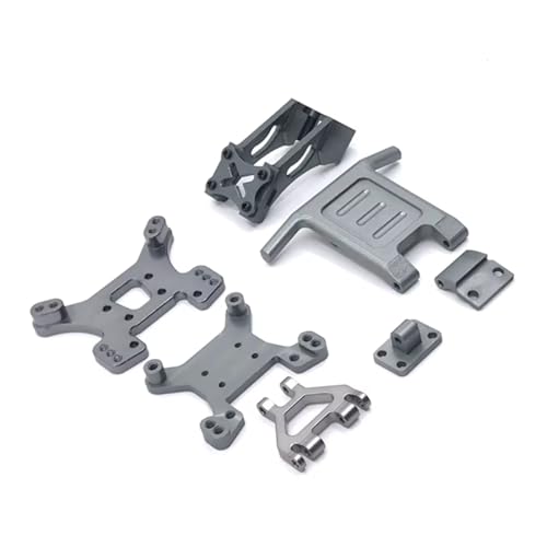 RC�A�N�Z�T���[ For WLtoys 144010 144010 124016 124017 124018 124019 �A�b�v�O���[�h�A�N�Z�T���[�����e�[���u���P�b�g�V���b�N�u���P�b�g�t�����g�o���p�[ RC �J�[�������i(Gray)