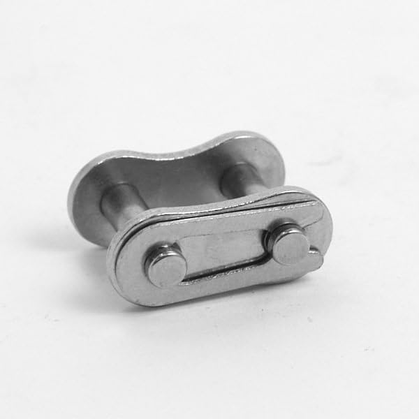 Precision ISO British Standard BS Roller Chain, Stainless Steel, 1/2-in. Pitch, Connecting Link, Mfr: 08B-1SS CL-A