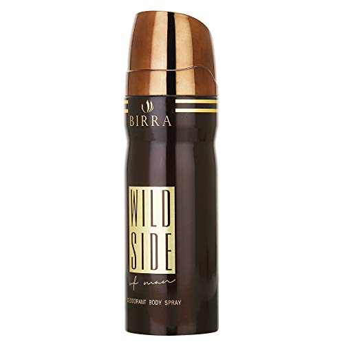 BIRRA Wild Side Deodorant Body Spray, 200 Ml | For Men & Women Active, Legend, Intense & Bold | Premium Long Lasting Fragrance | Everyday Use | Nice Gift for Husband, Boyfriend, Girlfriend