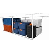 SunsGrove 4x8 Garage Storage Overhead Rack Organization, Adjustable Ceiling Mounted Storage Racks...