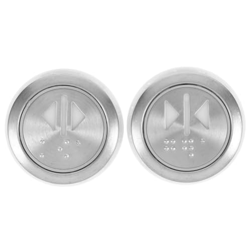 Veemoon 2pcs Stainless Steel Round Elevator Buttons for Lift Easy Installation Down Elevator Button for Commercial Residential Use Accessories Smooth Door Control