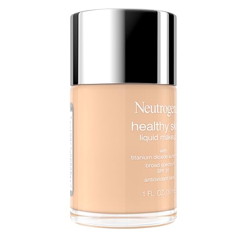 Neutrogena Healthy Skin Liquid Foundation Makeup with Broad Spectrum SPF 20 Sunscreen, Lightweight, Medium Coverage Makeup with Sunscreen and Pro-Vitamin B5, Classic Ivory 160C, 1 fl. oz - Image 3