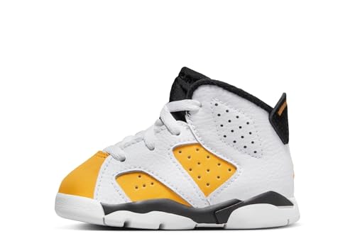 Jordan Toddler's 6 Retro White/Yellow Ochre-Black (DV3606 170)