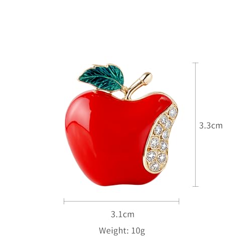 Broche fruit Ping An en strass pour illuminer votre robe pull en fête - 3