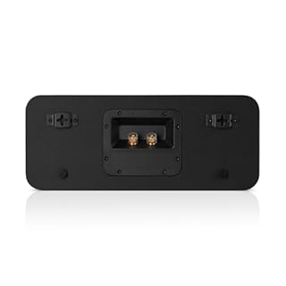 Teufel Ultima Center - Enceinte en bois certifié FSC - Design moderne et intemporel - Home Cinéma - Noir