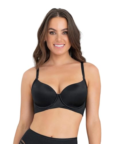 Leonisa Total Embrace Supportive Contouring Bra with Underwire Back Smoothing Bras for Women