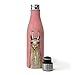 Insulated Stainless Steel Water Bottle by Studio Oh!- Eli Halpin La La La Llama-17-Ounce - BPA-Free - Double-Walled with Special Vacuum Seal Keeps Liquids Cold up to 24 Hrs - Fits Standard Cup Holders