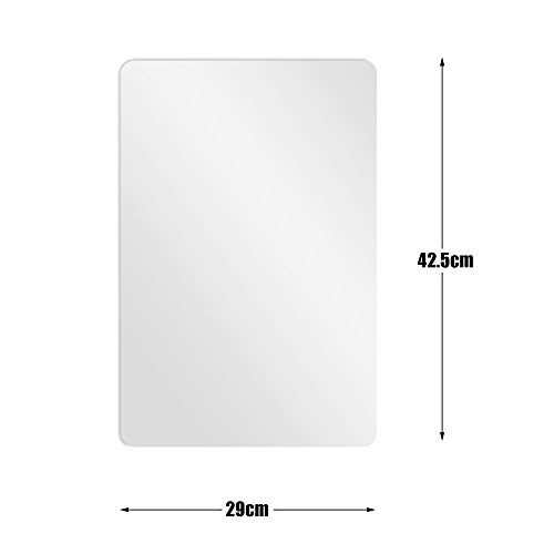 Neworkg 17 Pack Plastic Placemats, Heat Resistant Transparent Table Mat for Dining and Kitchen, 17 x 11 Inches