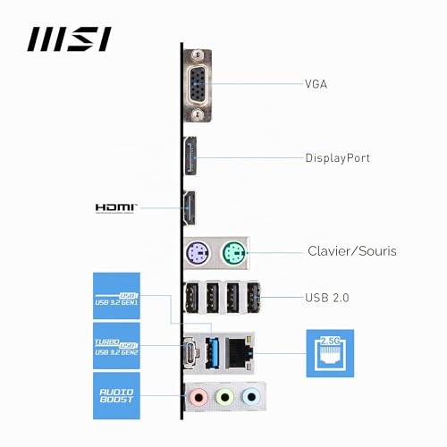 MSI Pro B760M-P DDR4 Carte Mère assembler un PC de bureau évolutif