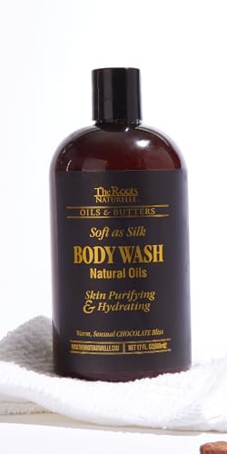 The Roots Naturelle Chocolate Bliss Body Wash | Soft as Silk | Skin Purifying & Hydrating | Warm, Sensual Chocolate Scented | 17 oz image 5