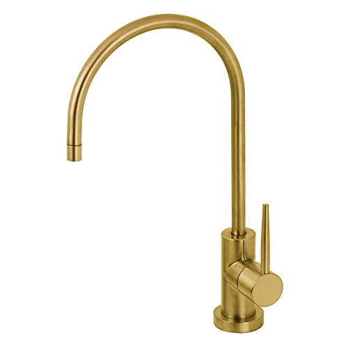 🔥 Flash Sale Kingston Brass KS8197NYL New York Single-Handle Cold Water Filtration Faucet, Brushed Brass