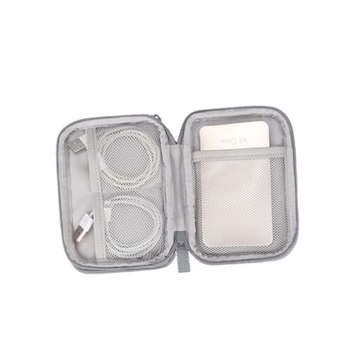 DOITOOL 1pc Compact Dual-layer Data Cable Organizer Earphone Storage Bag Multi-function Sundries Holder for Travel Business Trips and Home Use Lightweight Design