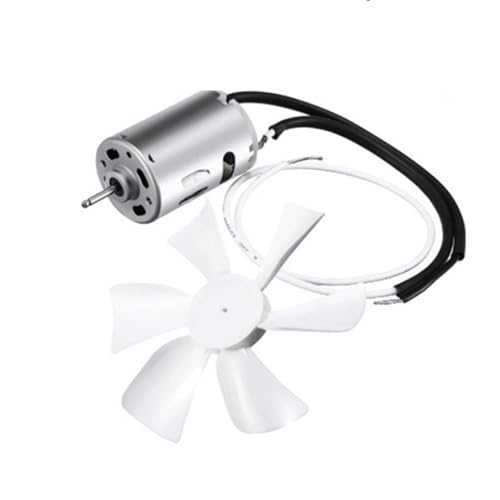 Eioeeklop Reemplazo del Ventilador de Ventilación para RV, 6 Pulgadas, Escape para RV, Ventilación para Baño, Ventilador de Techo, Motor con Eje en D de 12V, Aspas de Ventilador Blancas