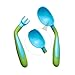 GALPADA Boys and Girls Learning Utensils Spoons and Forks Lunch Set TPE Easy to Clean