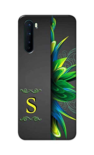 Image of Name II Initial II Letter Alphabet S Hard Back Case Cover for OnePlus NORD (2020 Model), OnePlus Z Back Cover -(J5) VNS2222