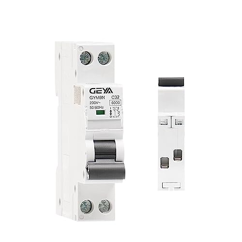 Disjoncteur magnétothermique GYM9N 1P+N 25A 6KA Courbe B disjoncteur tableau électrique 220V