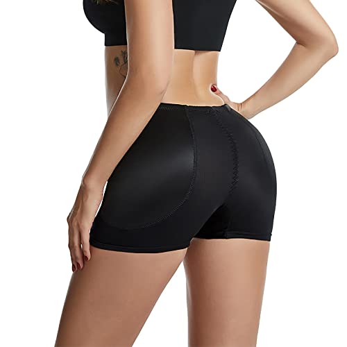 Women Butt Pads Enhancer Panties Padded Hip Underwear Shapewear Butt Lifter Slimming Fake Padding Briefs Waist Trainer Body Shaper Ultra-Breathable Compression Shorts Shaping Underwear Black #TOP23
