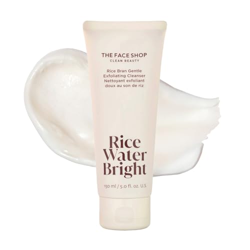 The-Face-Shop-Rice-Water-Bright-Rice-Bran-Gentle-Exfoliating-Cleanser-Hydrating-Moisturizing-Brightening-Face-Cleanser-Vegan-Exfoliating-Face-Wash-Face-Scrub-Korean-Skin-Care-Face-Exfoliator The Face Shop Rice Water Bright Rice Bran Gentle Exfoliating Cleanser - Hydrating, Moisturizing & Brightening Face Cleanser - Vegan Exfoliating Face Wash Face Scrub - Korean Skin Care Face Exfoliator - Image 1