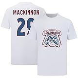 Nathan MacKinnon Shirt Tshirt T-Shirt White Hockey 100% Cotton Shirt Jersey for Mens/Womens/Kids