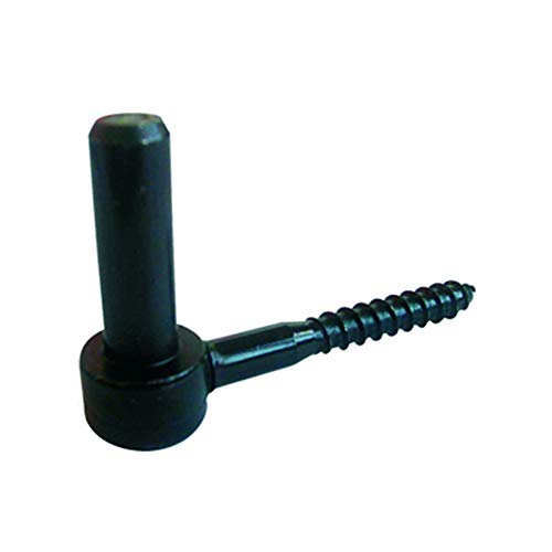 Gond à visser - Diamètre 14 mm, longueur 90 mm, noir Cover