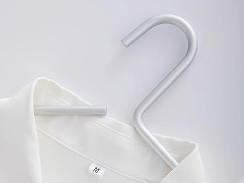 Premium Matte Seide Aluminium Kleiderbügel 6-Pack, 41.5cm Extra Smooth&Durable Metall Hemd, Aluminium Legierung Kleiderbügel, Kleidung Unterstützung, Kleidung Hang