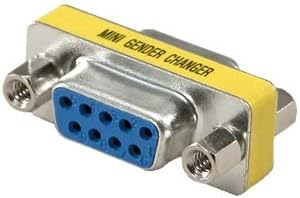 DB9 Female/Female Mini Gender Changer, 4 Pack