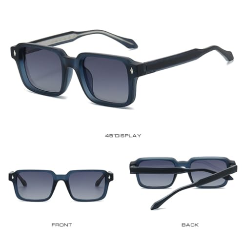 Lunettes de soleil de luxe rétro à rivets style punk chic