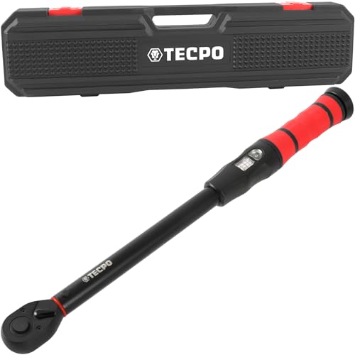 TECPO Drehmomentschlüssel Pro, 1/2 Zoll 20-240 Nm, 72 Zähne für Fahrrad, Auto, PKW und Profi-Einsätze