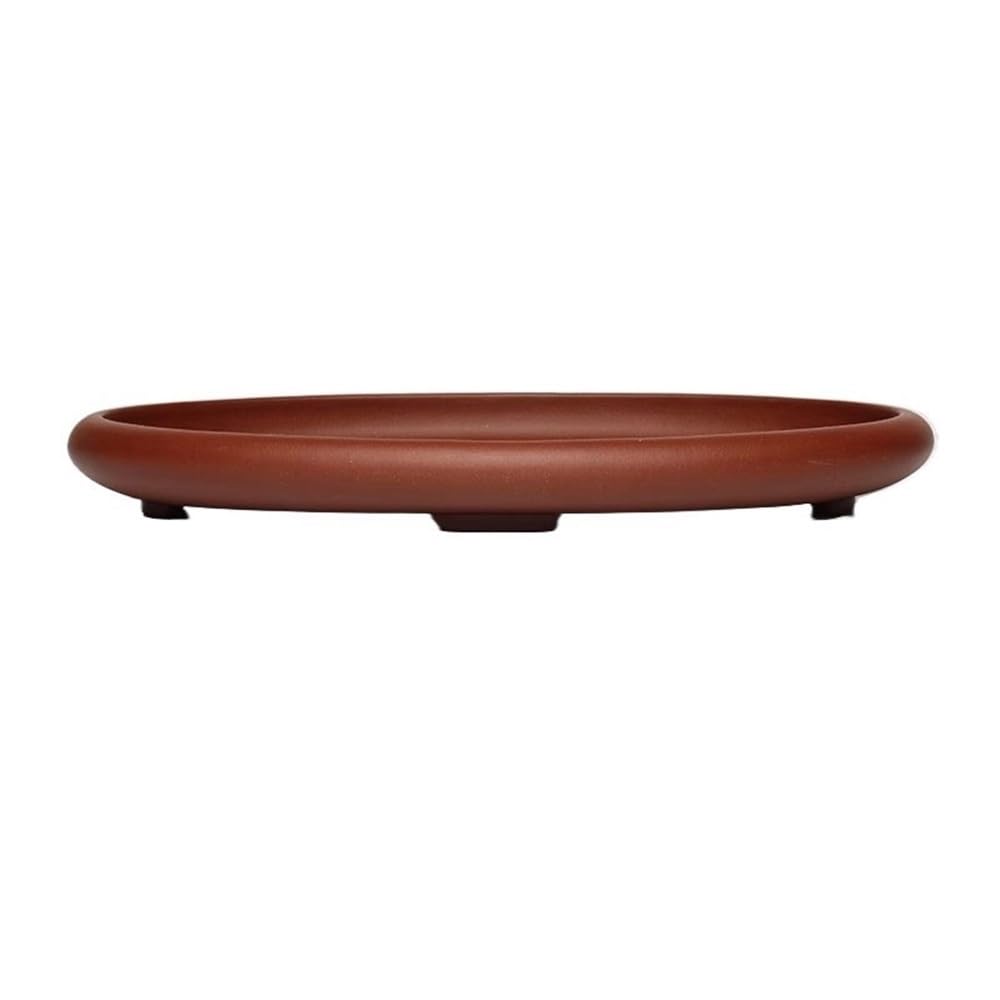 K5C7S3W9D6 plant dish saucer Large Purple Sand Clay Plant Saucer, Elliptical Flower Pot Pallet for Indoor Outdoor(Large)