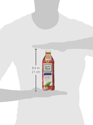 Image of Teas' Tea Unsweetened Organic Black, 16.9 Ounce (pack Of 12)