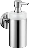 hansgrohe Bath and Kitchen Sink Soap Dispenser Premium 7-inch, Modern Soap Dispenser in Chrome, 40514000,Small