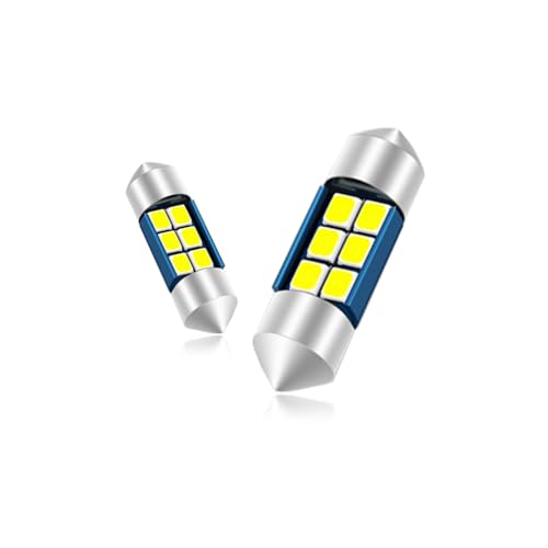 LishiLED Lampadine C5W LED 31mm 12V 6000K Bianco Super Luminoso per Luci Targa e Luci Interne Auto Senza Errori Canbus 2PCS