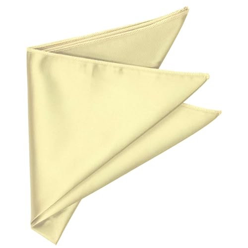 Image of tiemart Solid Color Pocket Squares for Men | For Suits, Perfect for Wedding Parties, 12 x 12 inch / 30 x 30 cm