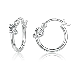 Knot Hoop Earrings-10mm 3/8''
