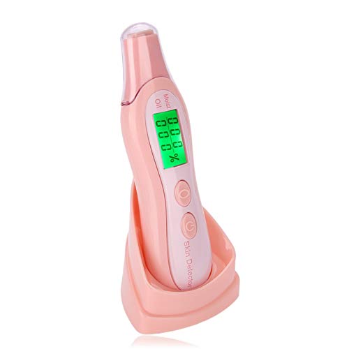 Image of LCD Digital Skin Analyzer, Moisture Water Oil Monitor for Skin Care, High Sensitive Facial Skin Tester USB Digital Measuring Device for Home Traveling Beauty Salon SPA
