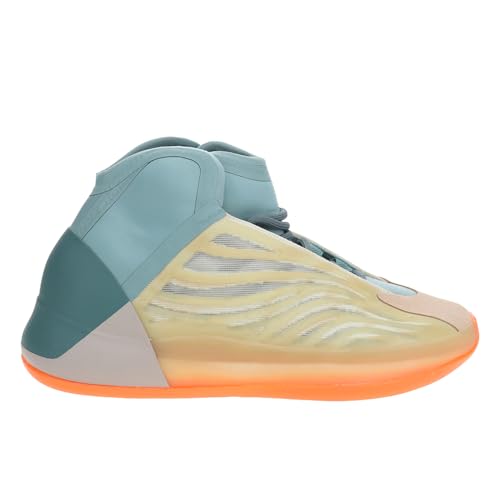 Image of adidas Yeezy Quantum Lace-Up Sneakers- Knitted Elastic Collar, Mesh Upper with RPU Cage, Boost Cushioning - Yeezy Shoes